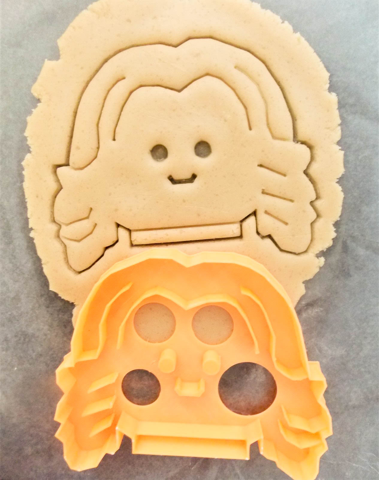 Block Face Lady Cookie Cutter