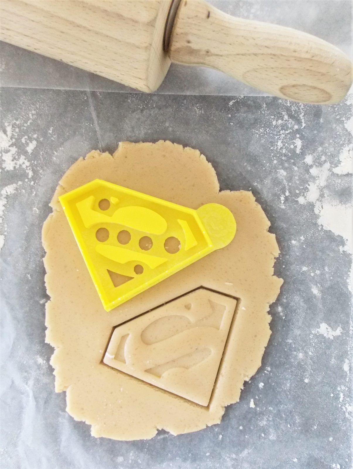 Super Male logo cookie cutter
