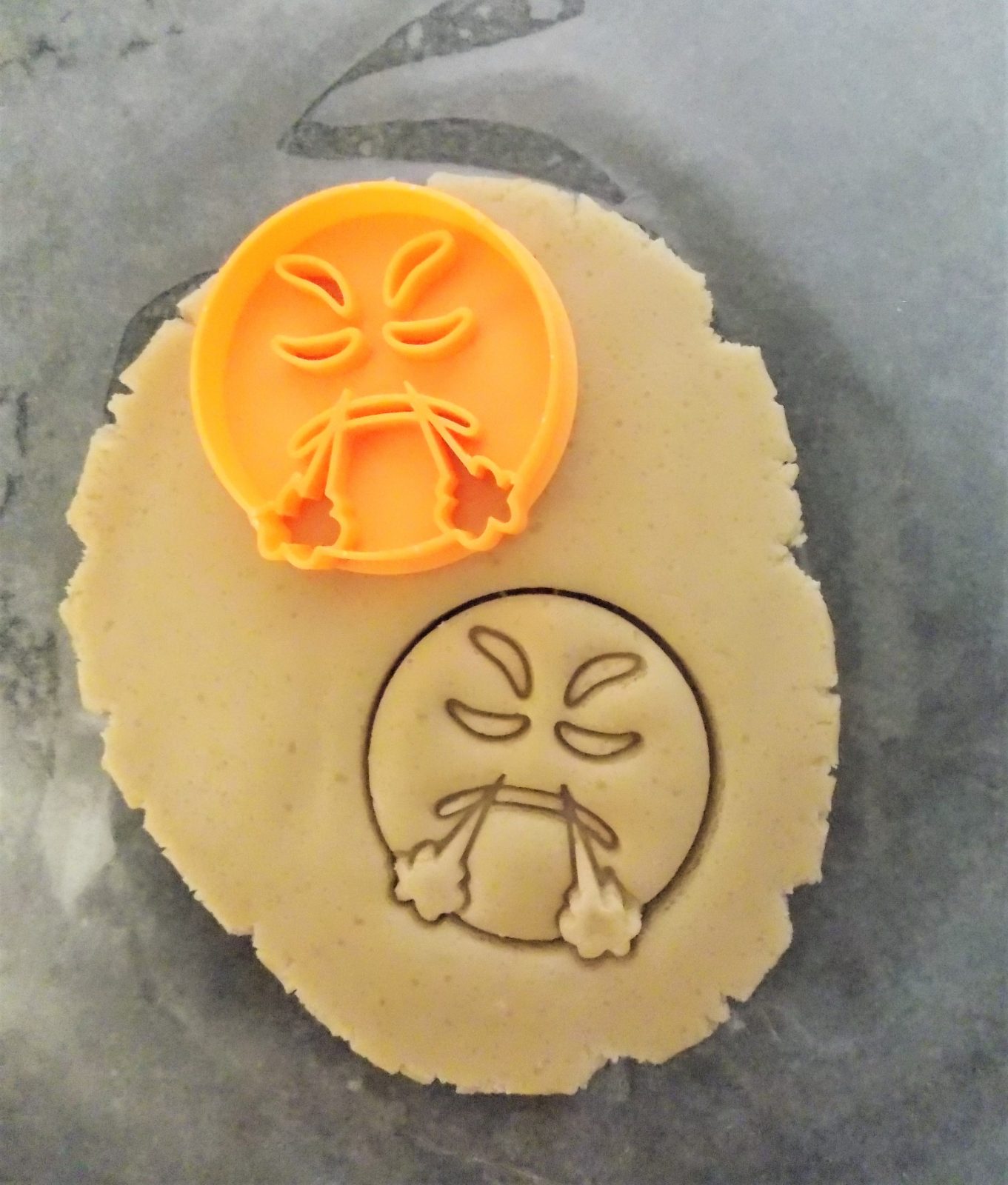 Mini Angry Emoji Two Part Cookie Cutter