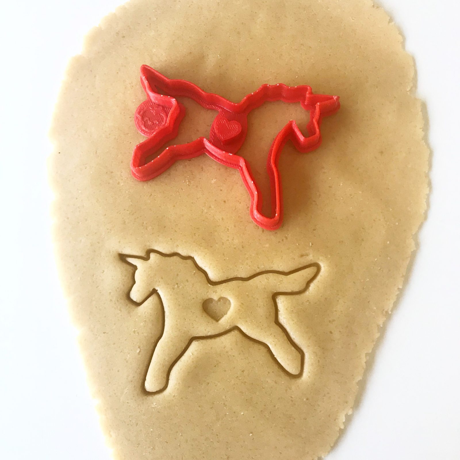 Unicorn Body With Heart Cookie Cutter