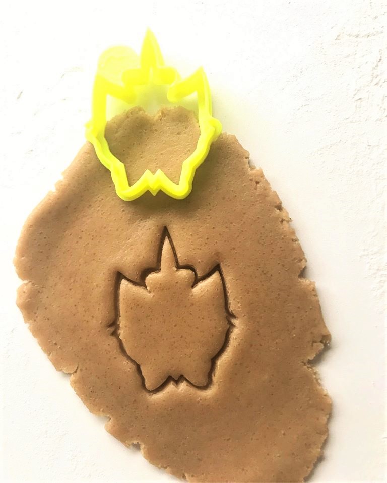 caticorn head outline cookie cutter