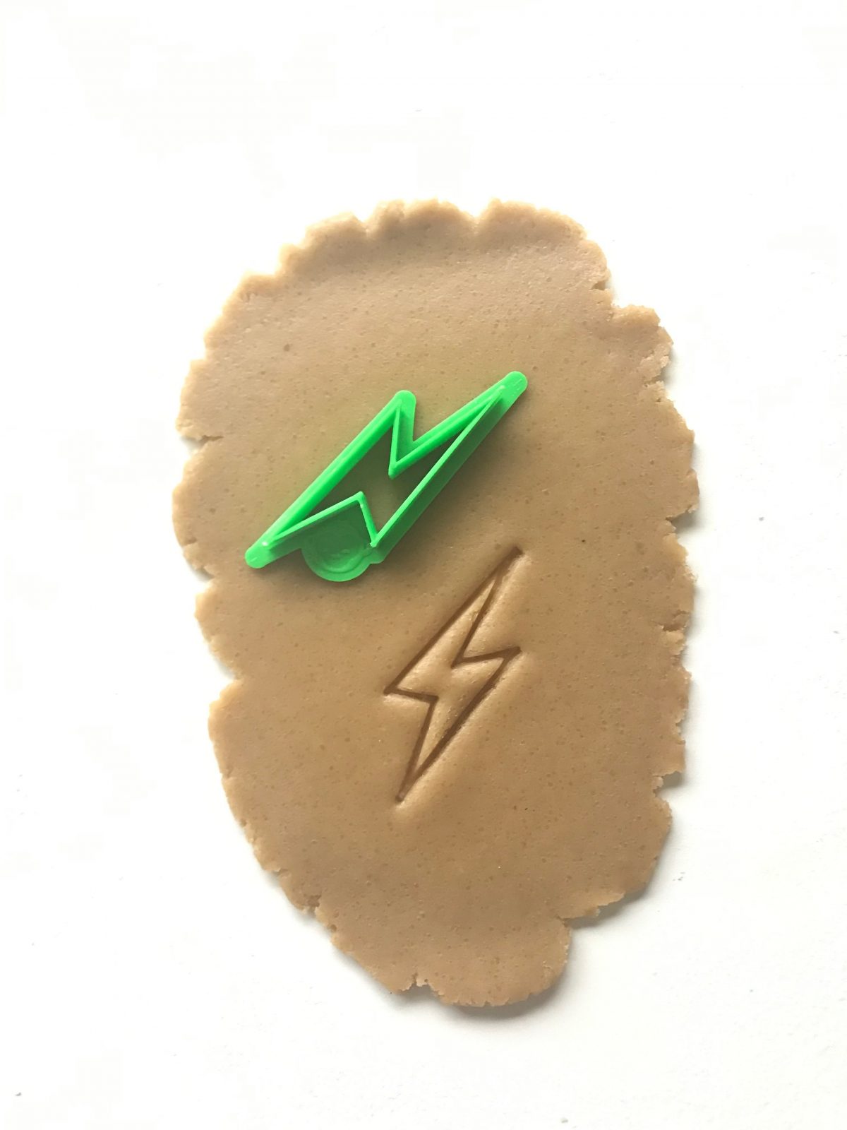 Speedy Man Lightning Bolt Cookie Cutter