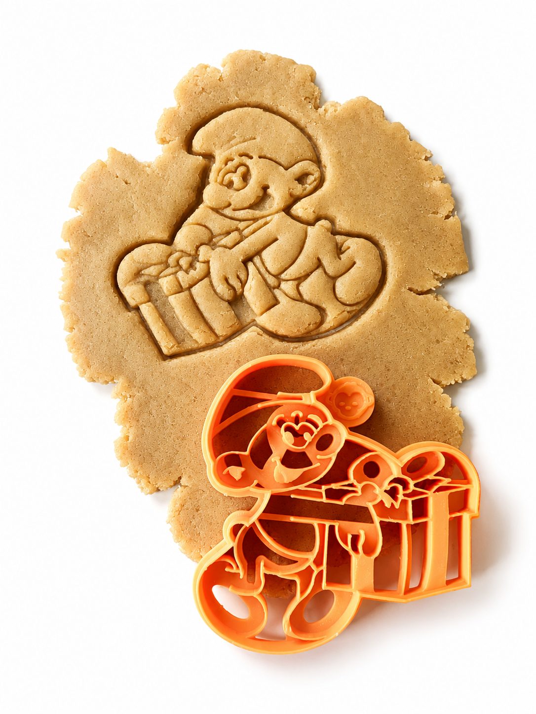 Blue Man Present Cookie Cutter