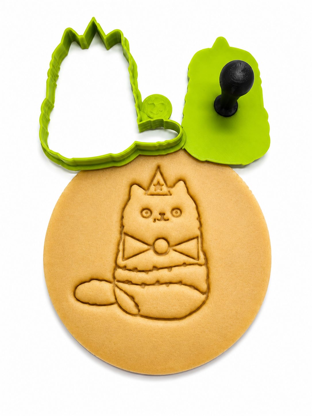 Christmas Tree Cat Cookie Cutter