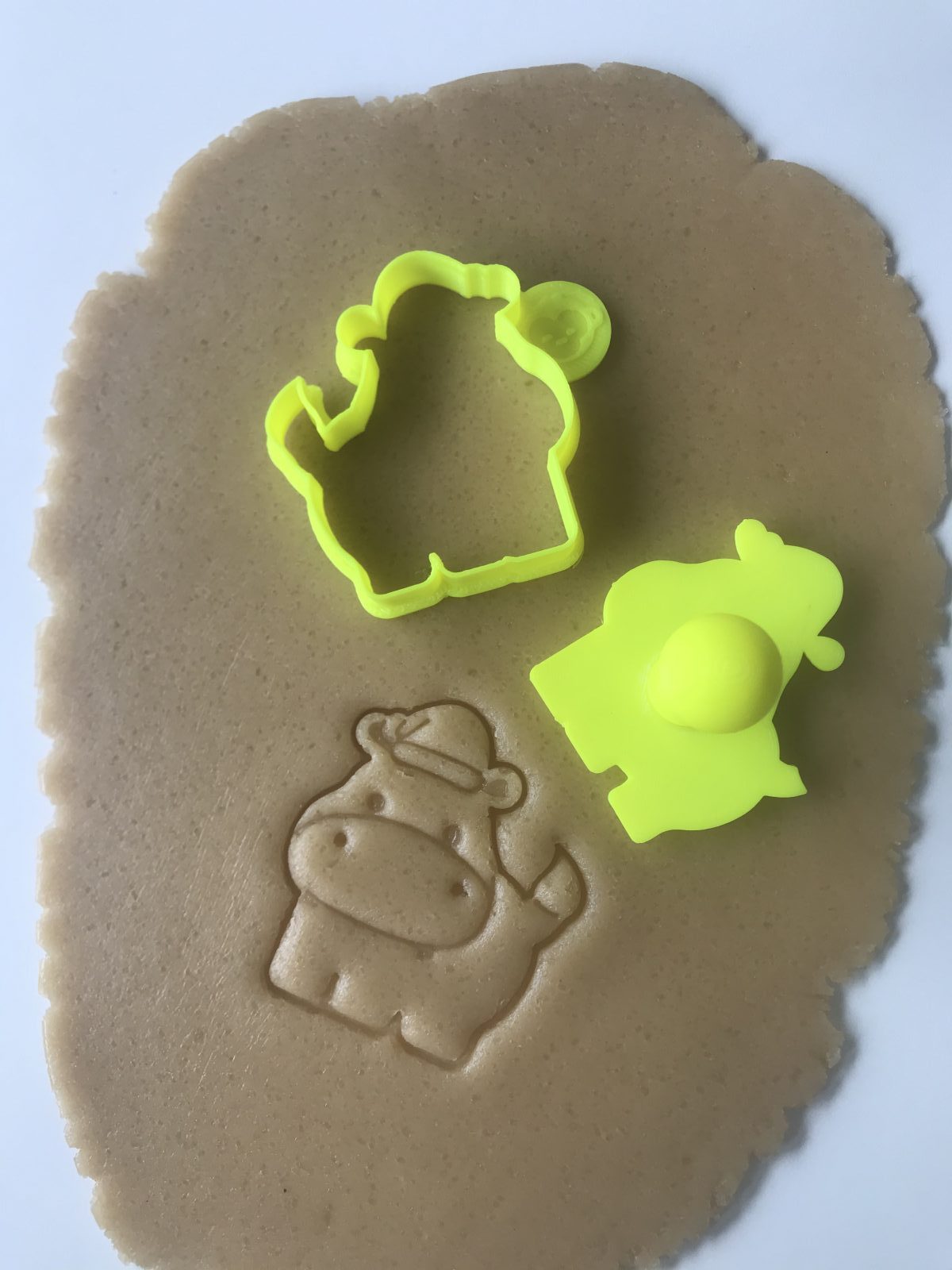 Christmas Hippo Mini Cookie Cutter