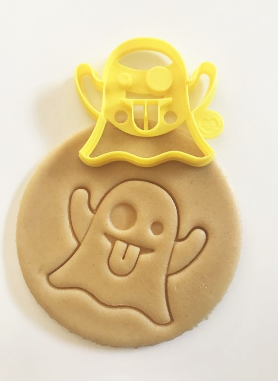 Emoticon Ghost Cookie Cutter