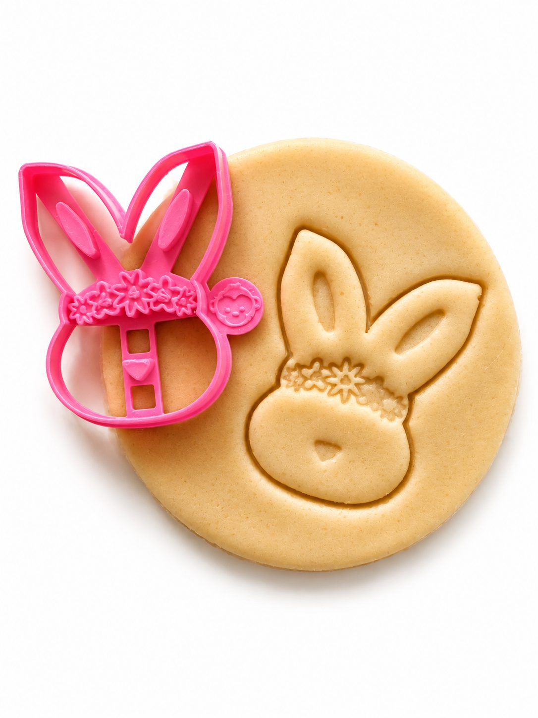 Bunny Rose Crown Cookie Cutter