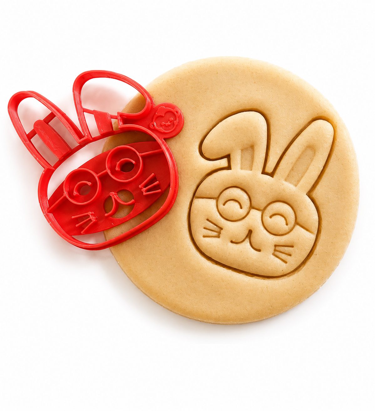 Bunny With Glasses Cookie Cutter