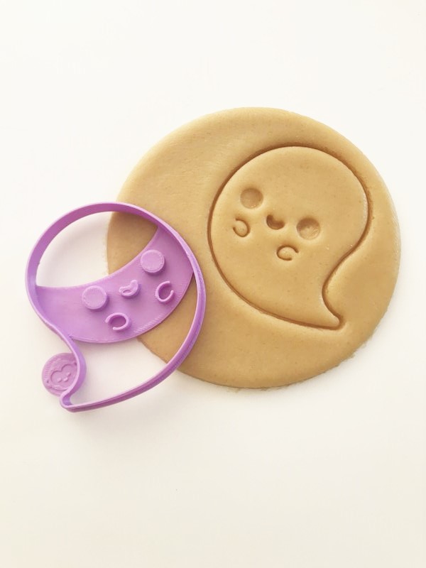 Happy Ghost Cookie Cutter