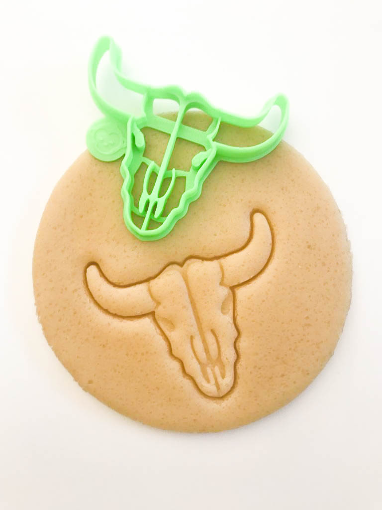 African cow skull cookie cutter