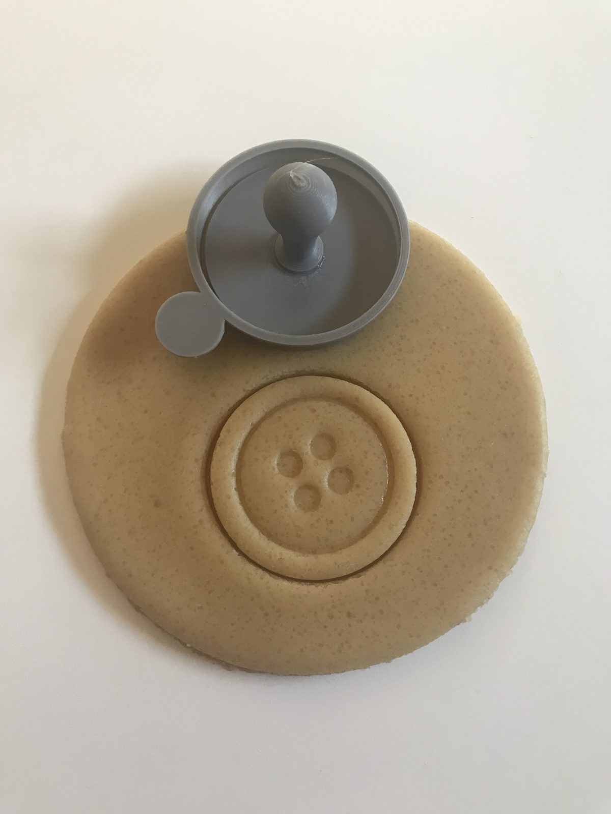 Button 4 Hole Mini Cookie Cutter