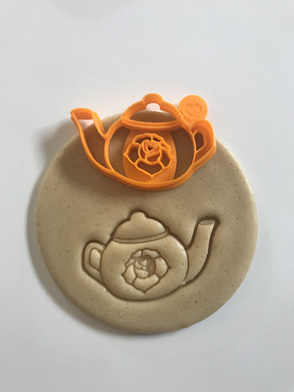 Teapot With Rose Cookie Cutter