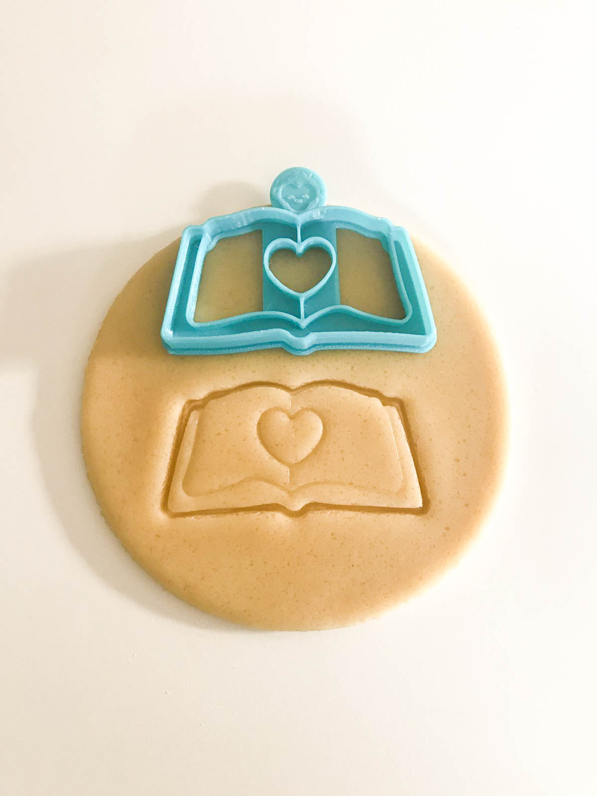 Book With Heart Cookie Cutter