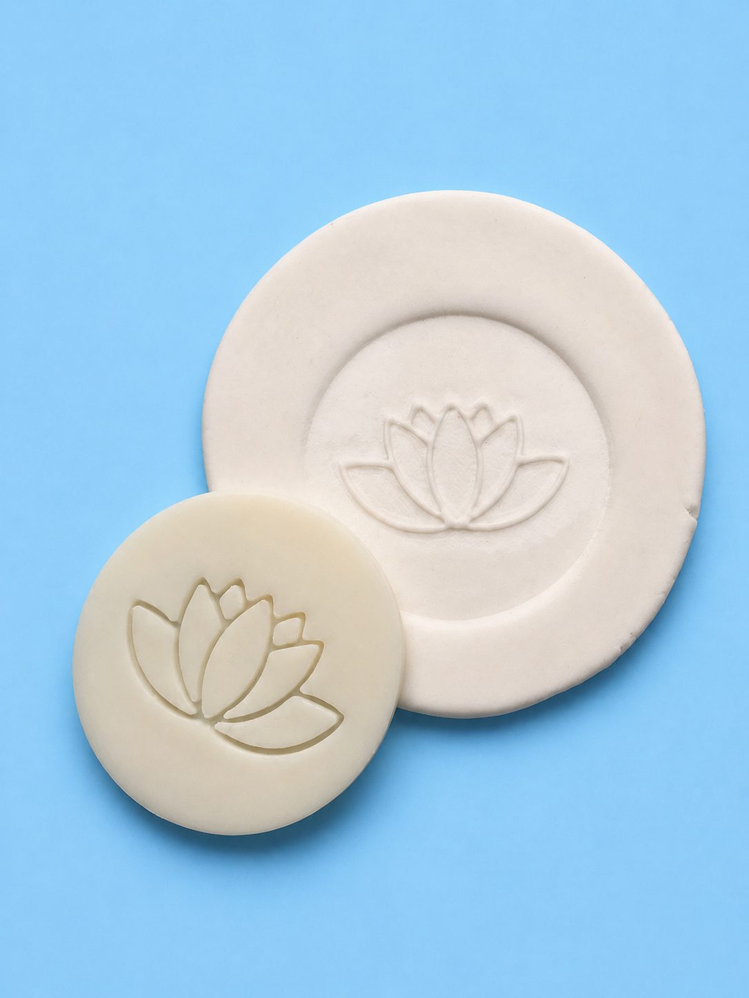 Diwali Lotus Emboss Stamp