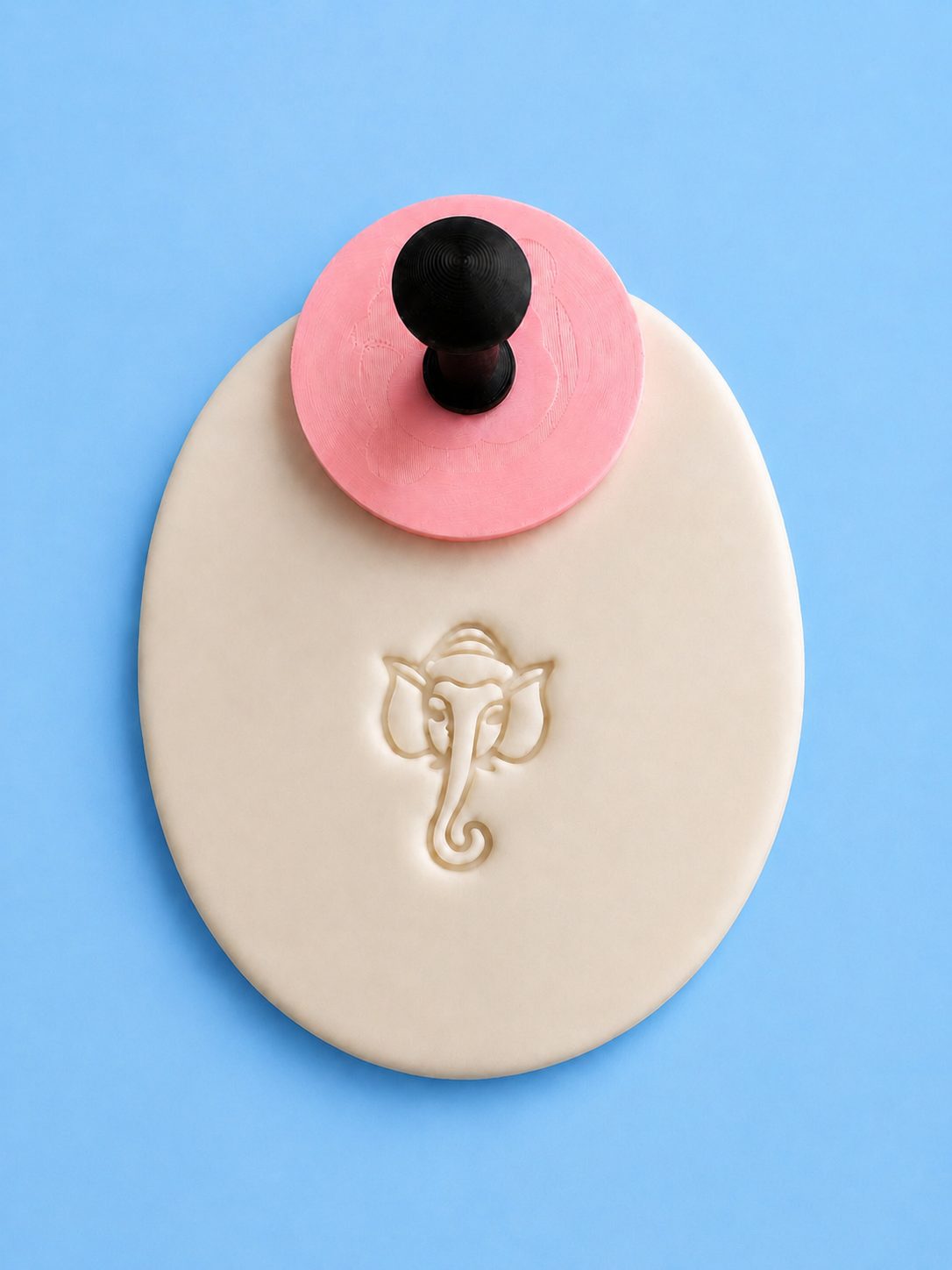 Ganesh Face Deboss Stamp