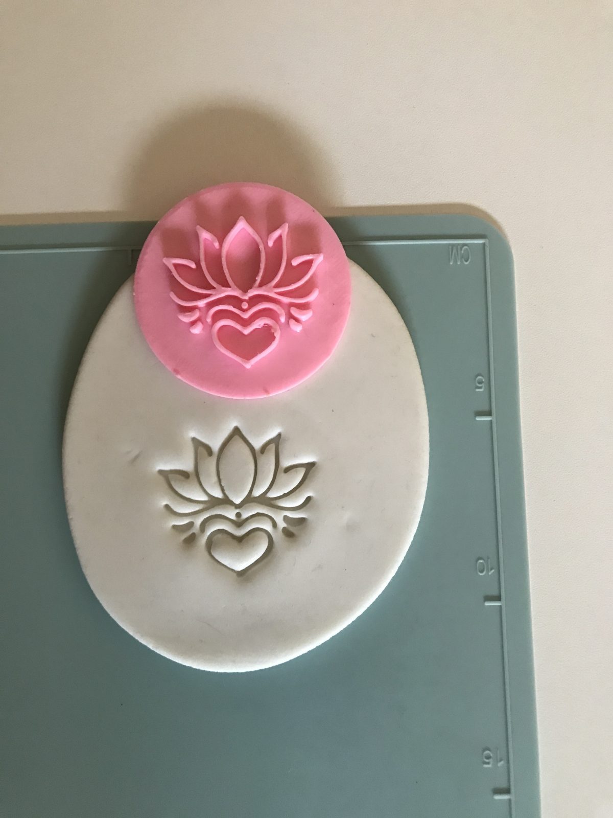 Lotus Love Deboss Stamp