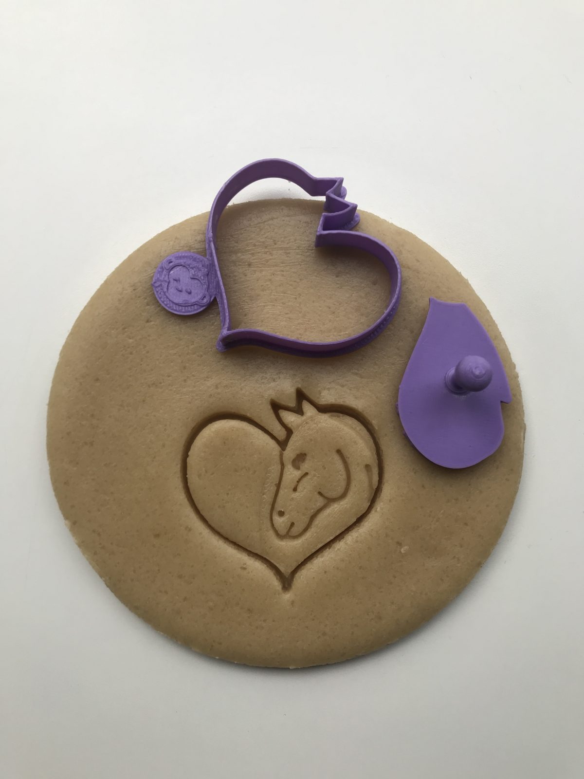 Horse Heart Mini Two Part Cookie Cutter