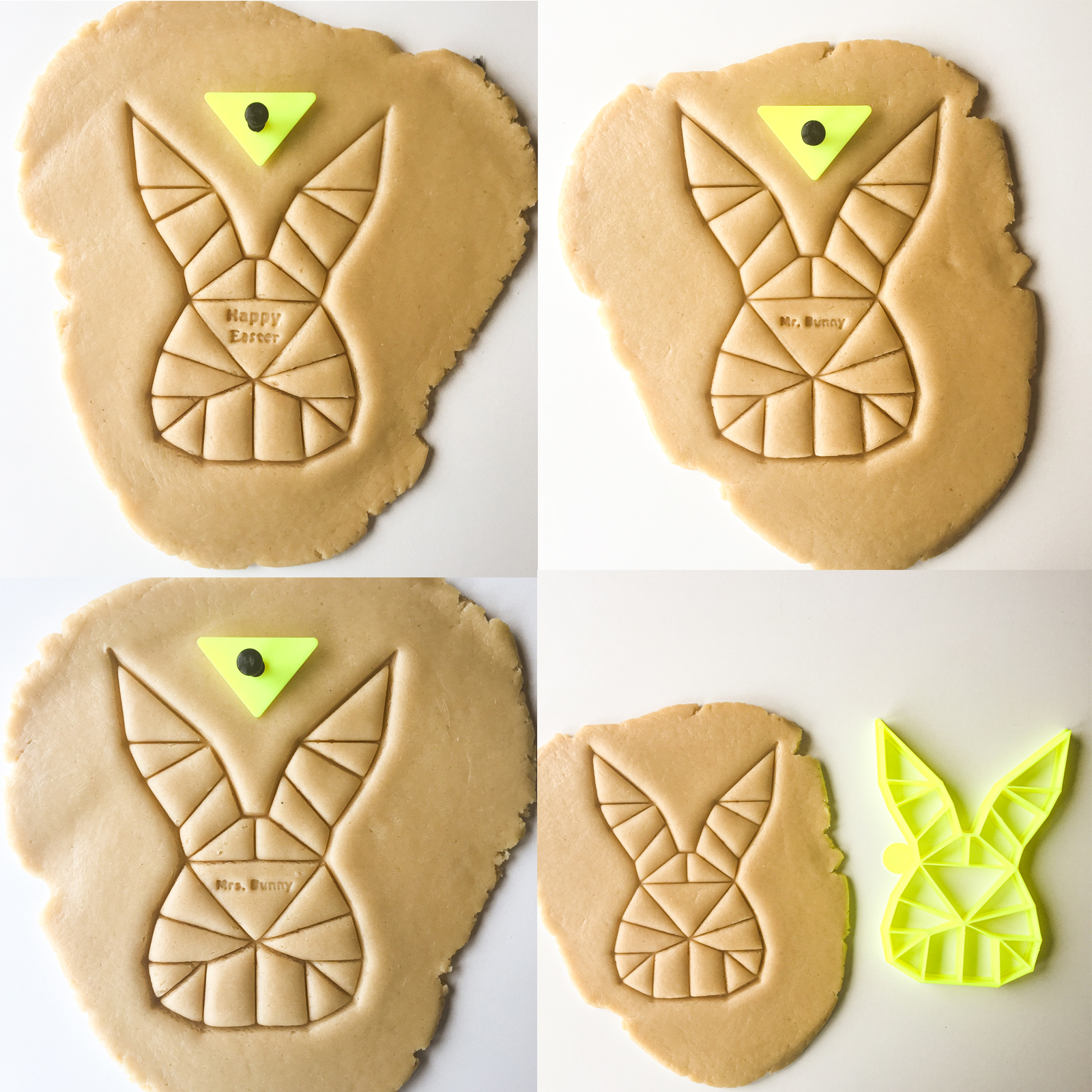 Geo Bunny Cookie Cutters