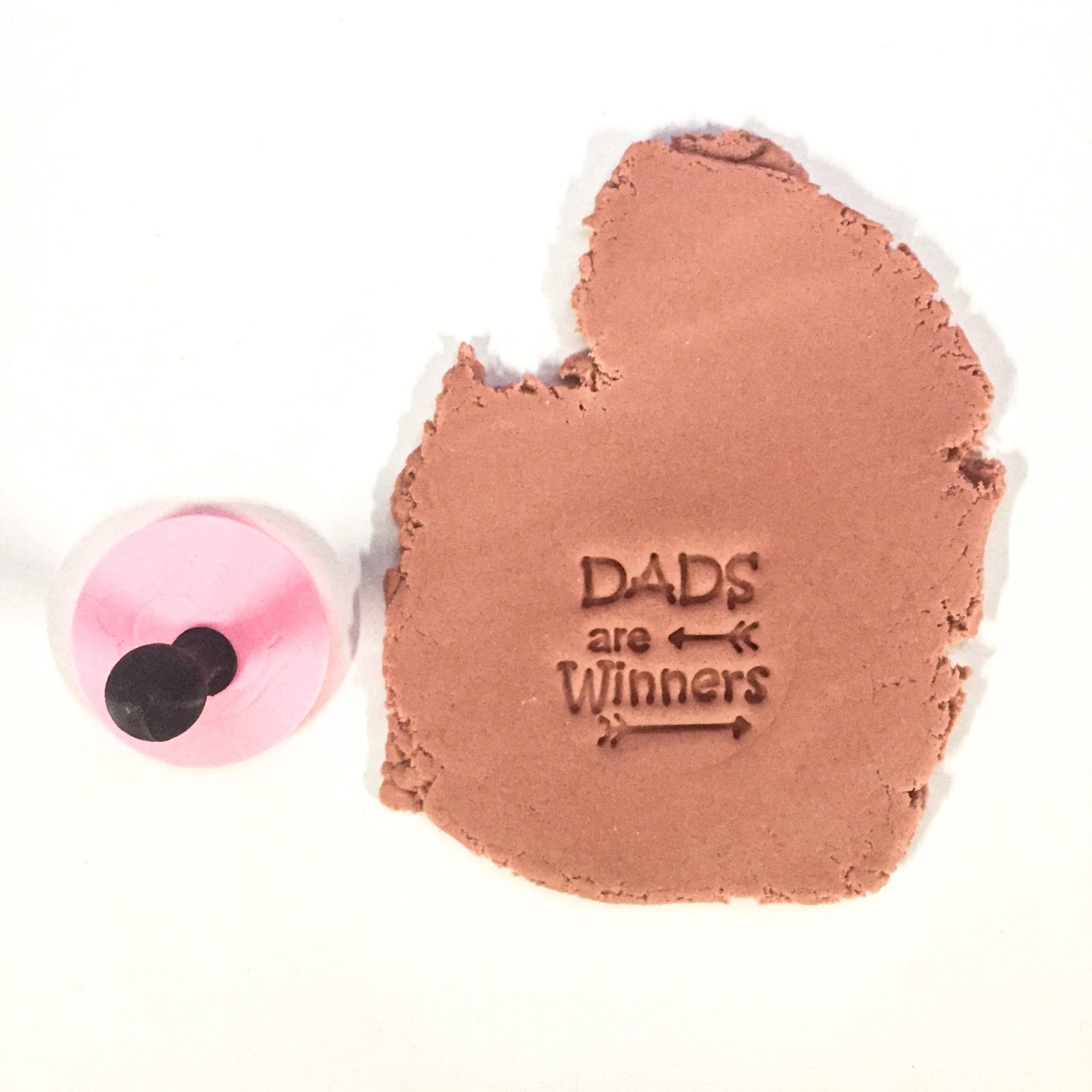 Dads Are Winners Deboss Stamp