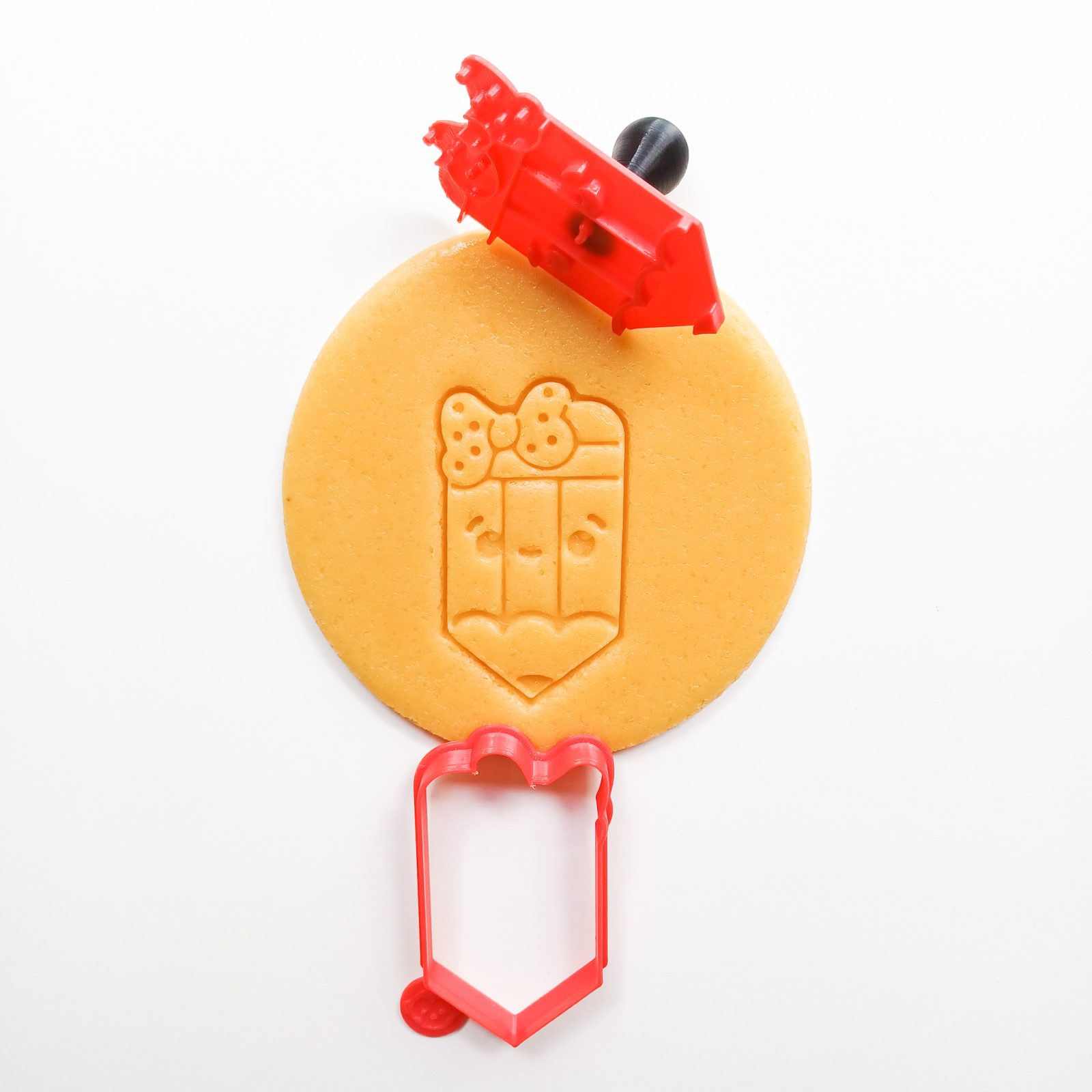 Cute Pencil With Bow Cookie Cutter
