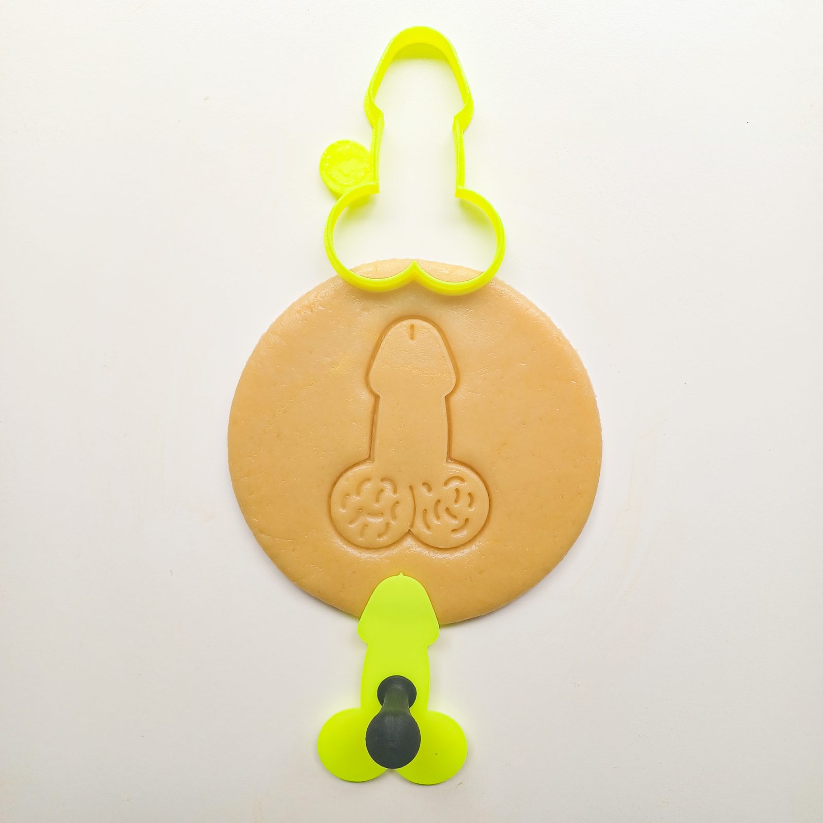 Plain Penis Two Part Cookie Cutter