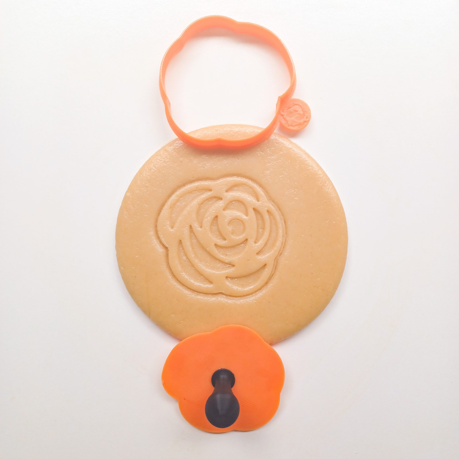 Rose Cookie Two Part Cookie Cutter