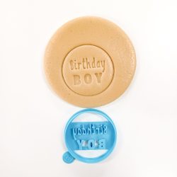 Birthday Boy Round Cookie Cutter