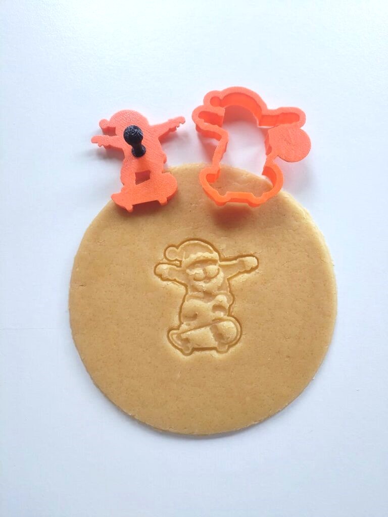 Skating Santa Mini Cookie Cutter