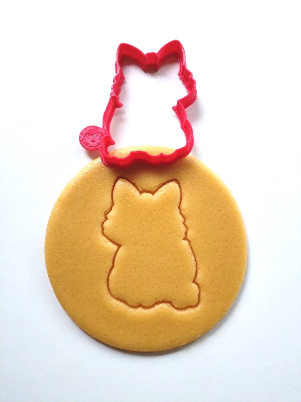 Fox With Heart Outline Cookie Cutter
